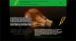 Desktop Screenshot of geronimoelectric.com